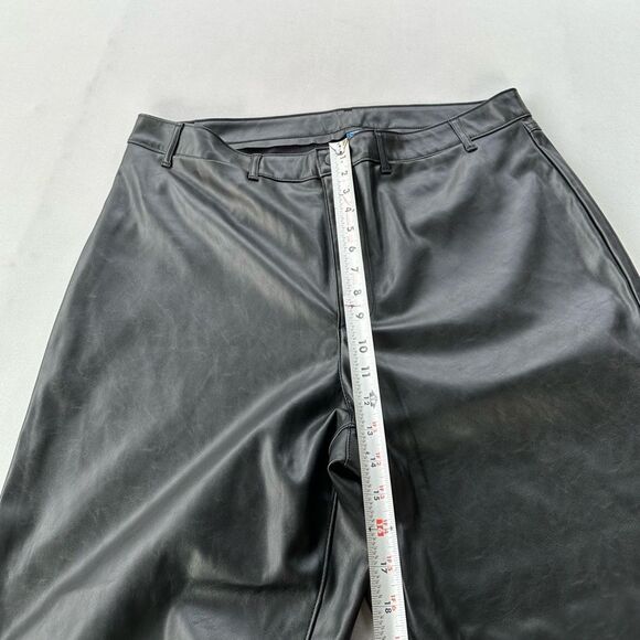 🎉5 for $45🎉 Old navy faux leather pants size 18 Tall black wide leg - Picture 8 of 13